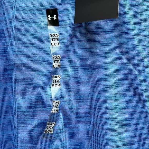Under Armour Blue Performance Polo Shirt YXS (7) - Picture 3 of 8
